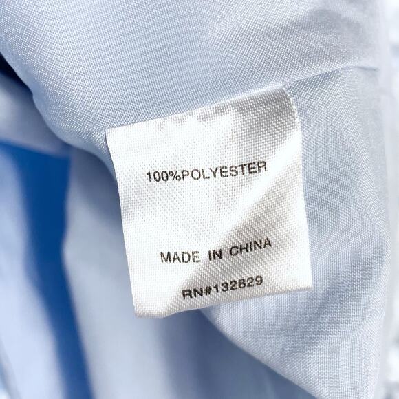 SOLD-More to Come Mayra Ruffle Dress Blue Polka Dot V-Neck Sleeveless Mini Sz XS - Picture 11 of 12